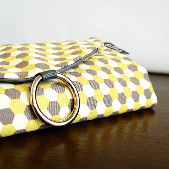 Items similar to Travel Gift for Mom. Jewelry Organizer. Yellow Grey