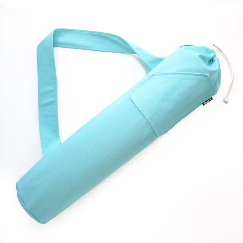 Mint Green Yoga Mat Bag. Gift for Yoga Lover Etsy