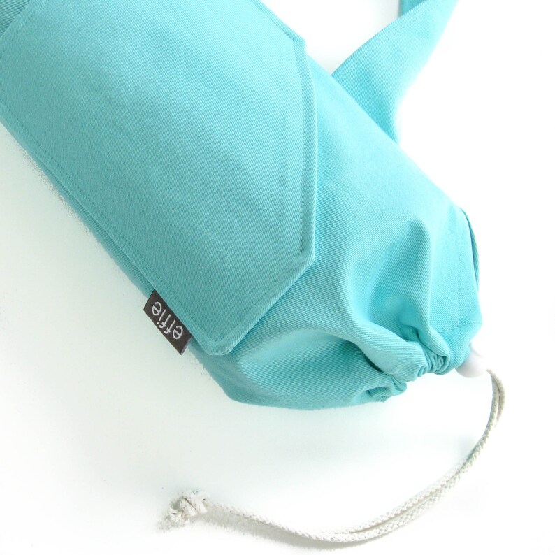Mint Green Yoga Mat Bag. Gift for Yoga Lover Etsy