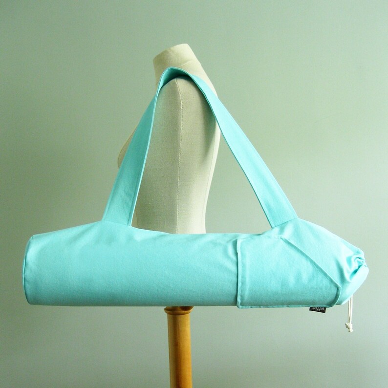 Mint Green Yoga Mat Bag. Gift for Yoga Lover Etsy