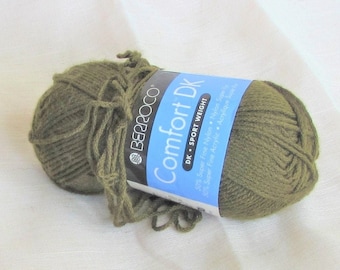 Comfort DK, Berroco Yarn, Warm Brown, no 3 dk sptwt, 178 yards, 1 at listing, threadsinthebed, destash acrylic