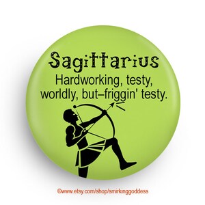 Gift for Sagittarian, Funny Sagittarius Fridge Magnet, Stocking Stuffer Fun!