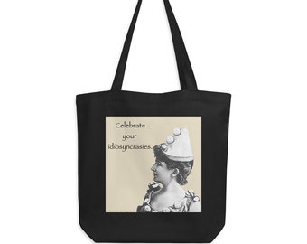 Eco Organic Cotton Tote Bag for Funny Worker or Friend, Two Color Choices!