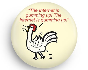 Net Neutrality Magnet or Pinback Gift for Political Techie!