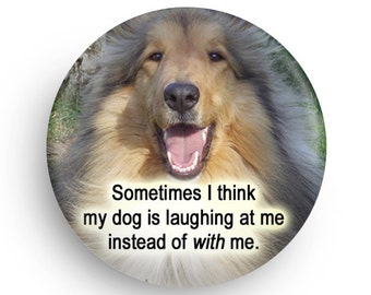 Funny Dog Fridge Magnet for Dog Lovers, Fun Stocking Stuffer Gift for Coworker