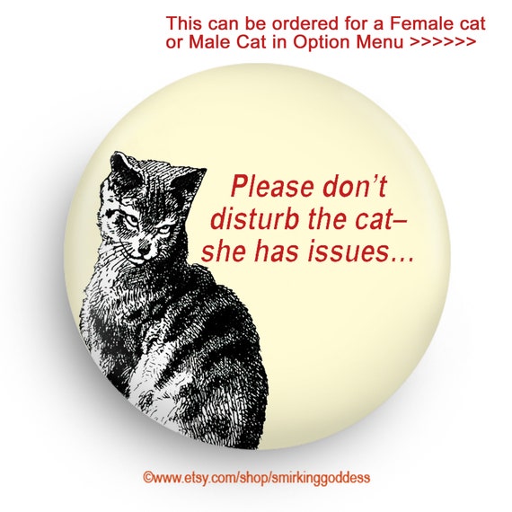 Funny Cat Magnet, Sarcastic Cat Lover Gift, Stocking Stuffer