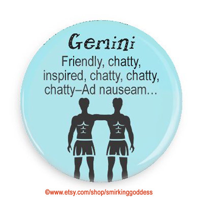 Funny Gemini Zodiac Fridge Magnet Funny gift for Geminis with image 0