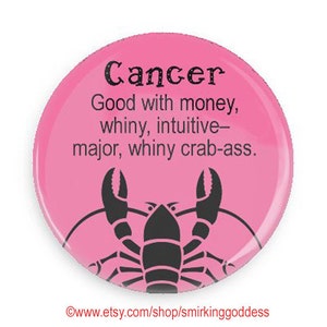 Zodiac Gift for Cancer, Funny HoroscopeFridge Magnet