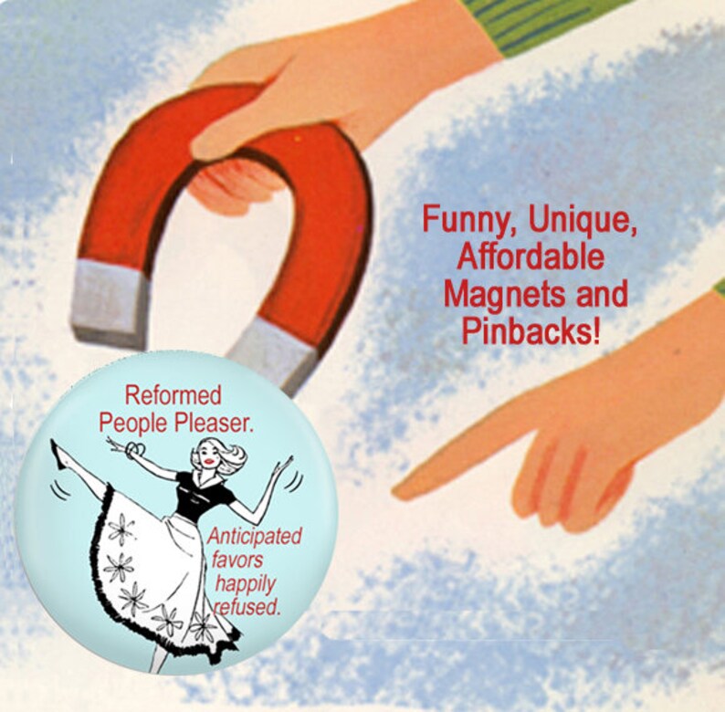 Reformed People Pleaser Funny Fridge Magnet, Psychology Humor image 4