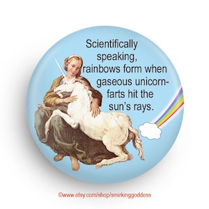 Funny Unicorn Magnet, Funny Magnet, A Funny Gag Gift for Unicorn Lovers