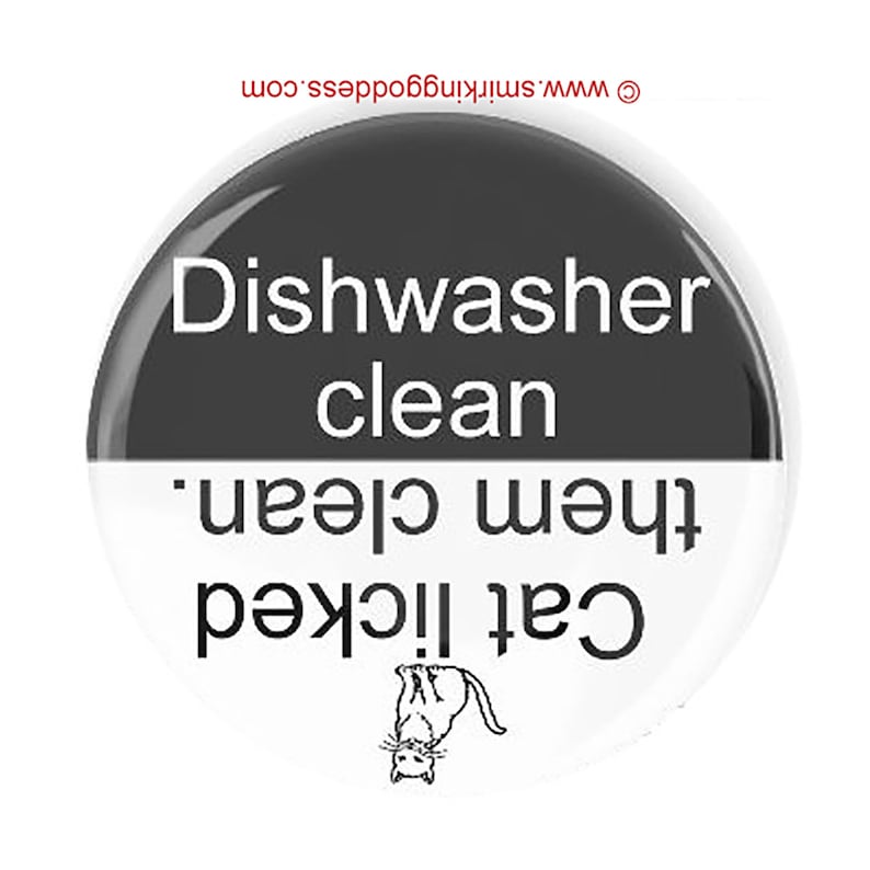 Funny Cat Dishwasher Fridge Clean Dirty Dishwasher Etsy