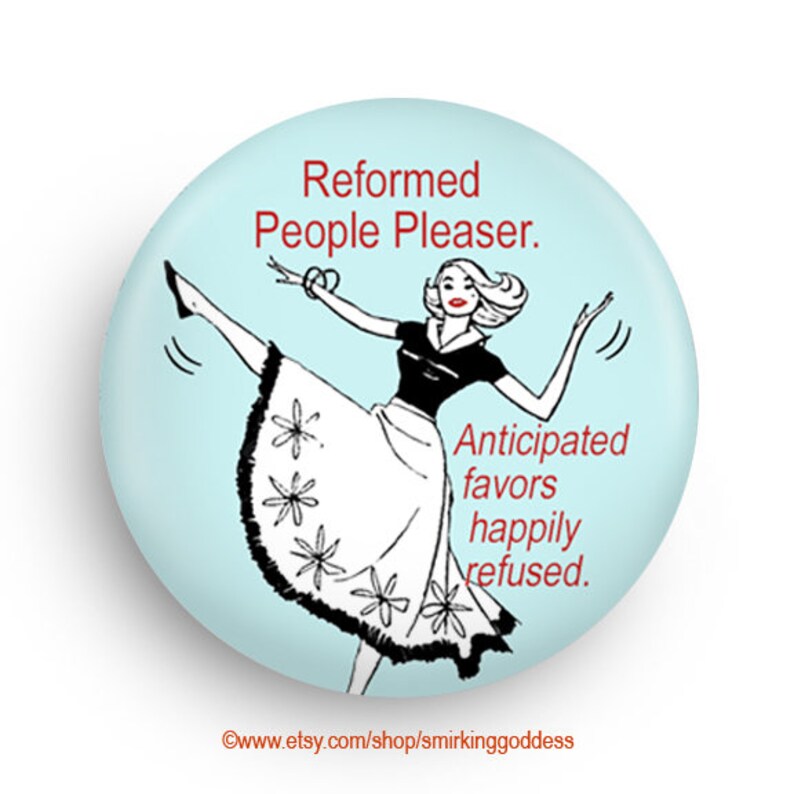 Reformed People Pleaser Funny Fridge Magnet, Psychology Humor image 1