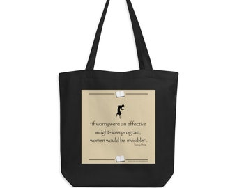 Organic Cotton Fun Mystery Book Fans Tote Bag for those who LOVE a Fun Book Bag!