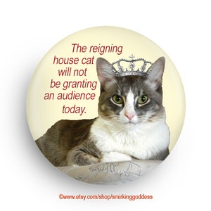 Reigning House Cat Fridge Magnet, Great Gift for Cat Lovers