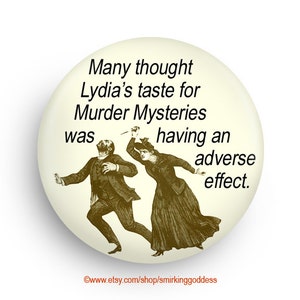 Funny Gift, Funny Fridge Magnet for Mystery Book Lovers, Funny Gag Gift for Mystery Book Lovers