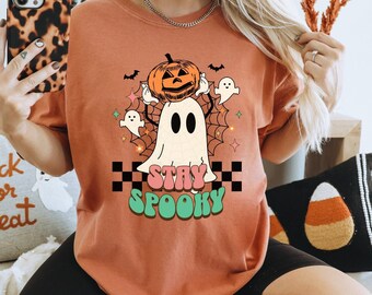 Stay Spooky Tee, Halloween Shirt, Fall Tshirt, Ghost shirt, pumpkin shirt