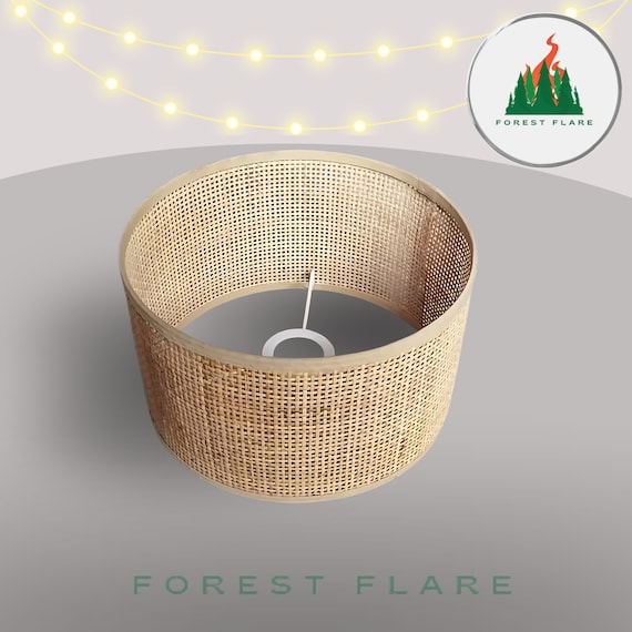 Woven Rattan Lampshade, Bamboo Pendant Light