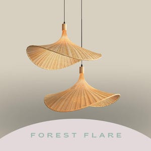 Rattan Cone Lampshade Pendant Light