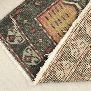 2x4 Rug Runner, Skinny Antique Rug 2x4, Turkish Rug 2x4, Vintage Rug 2x4, Oushak Rug 2x4, Doormat Rug 2x4, Bath Mat Rug 2x4,Bohemian Rug 2x4
