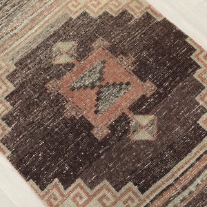 3x12 Ft Red Wool Runner, Boho Handmade Vintage Rug, 3x12 Oushak  Runner, Hallway Turkish Runner, Runner Gifts, New Home Gift, Muted Area Rug