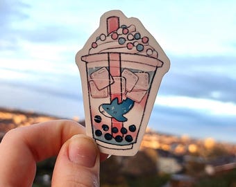 Pride Flag Boba Bubble Tea Stickers