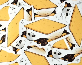S'mores Seal Silly Vinyl Sticker