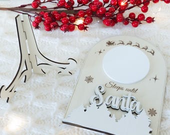 Interactive Santa Voice Christmas Advent, Personalised Countdown to Christmas, Sleeps until Santa Countdown, Father Christmas Countdown Sign