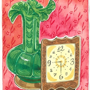 Watercolor print, decorative sheet