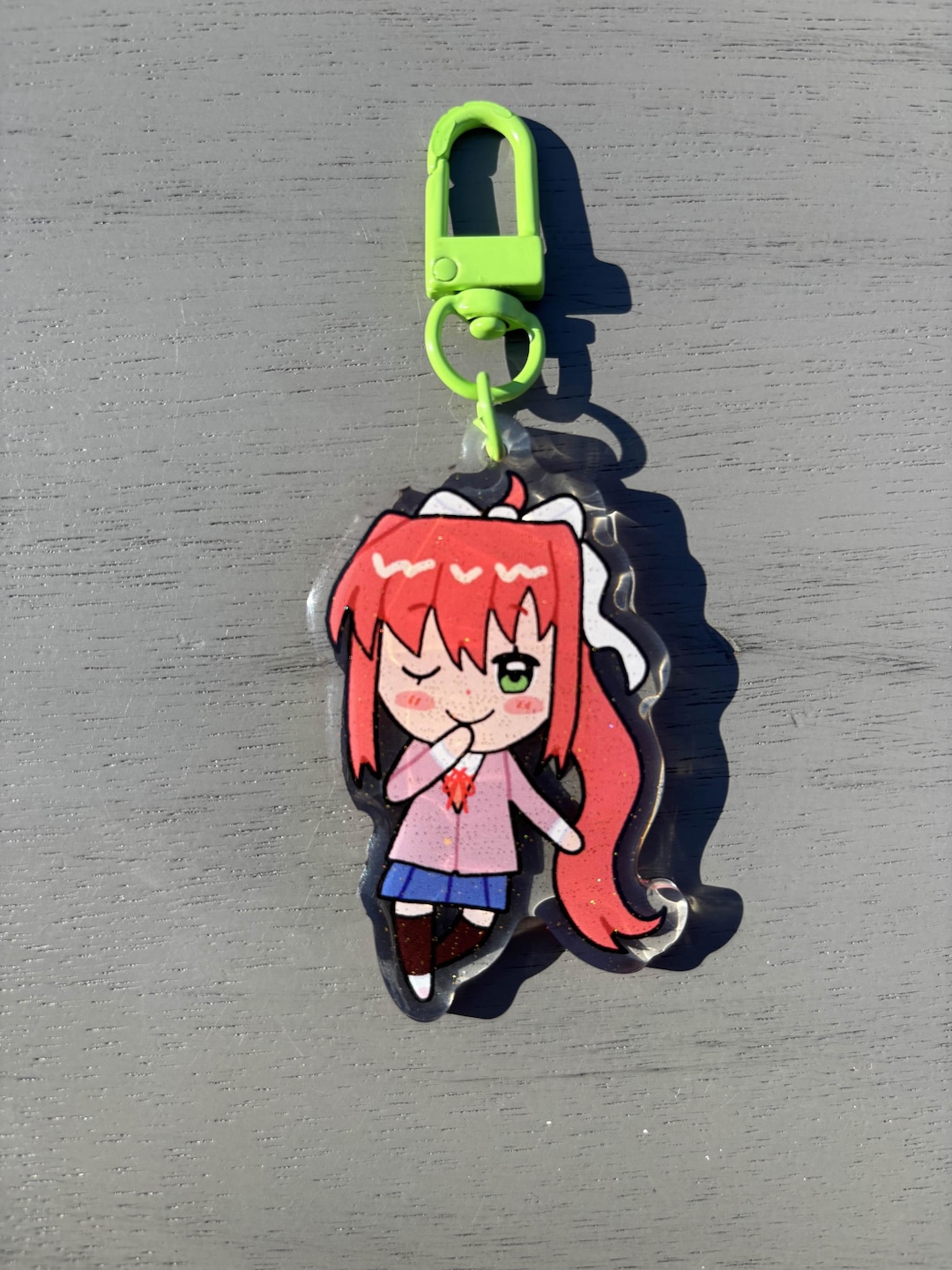 Monika Doki Doki Literature Club Keychain - Etsy