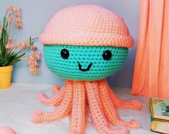 Crochet Jellyfish PATTERN, Amigurumi Tutorial (PDF)