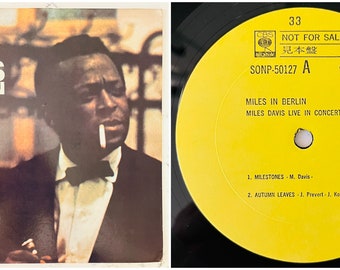 Miles Davis - Miles In Berlin - Rare Japan YELLOW Label Promo 1967 Jazz Vinyl Record LP Audiophile Japanese OBI