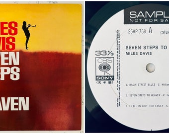Miles Davis - Seven Steps To Heaven - Rare Japan White Label Promo 1977 Jazz Vinyl Record LP Audiophile Japanese OBI
