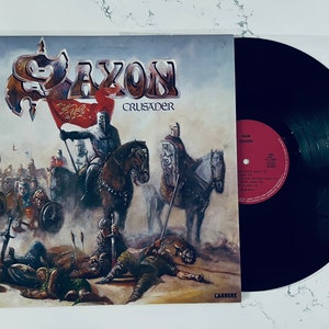 Saxon – Crusader - Japan Record LP Hard Rock Heavy Metal Vinyl Rare Japanese