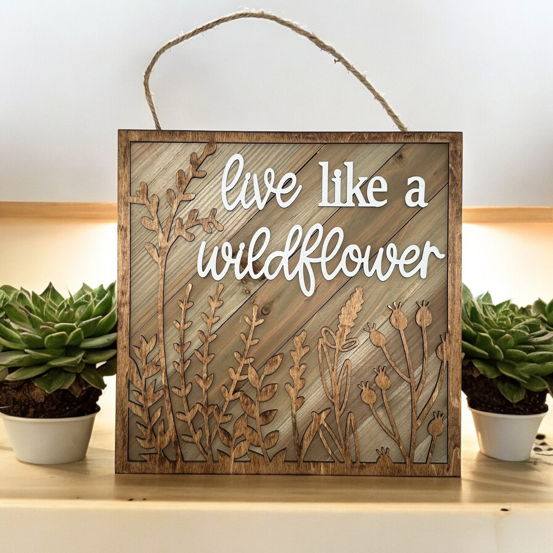 Flower Inn Sign Flower Wall Sign - Etsy