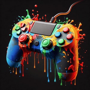 Spelbesturing clipart | Videogamecontroller | 10 hoogwaardige ontwerpen | 300 dpi |  Spelkunst | Afdrukbare exemplaren | Spelbesturing illustraties
