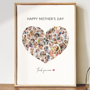 Mama Photo Collage Canva Template, Mothers Day Gifts. Mom Photo Gift. Sentimental Gifts, Photo Frame Template Editable template gift for mom