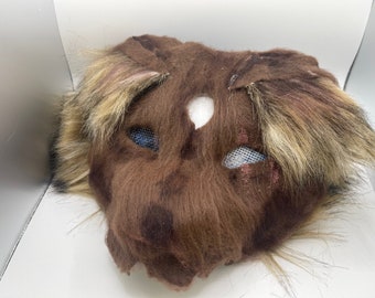 Handgefertigte Pelz-Maske - QUARZ 3-Augen-Hund