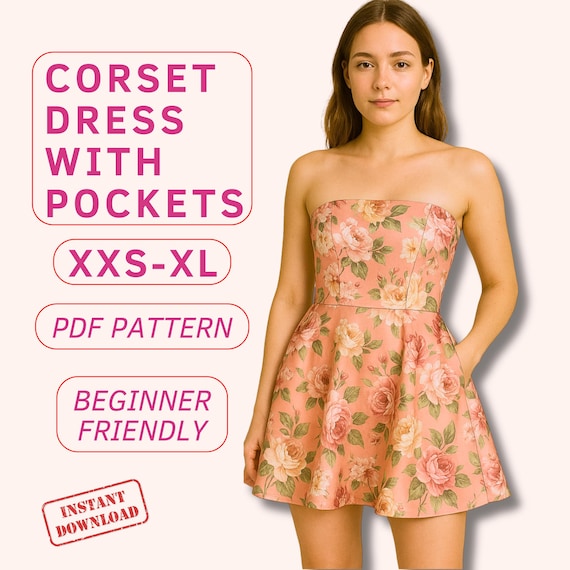 strapless skater dress pattern Off Shoulder Picnic Skater Dress Sewing Pattern