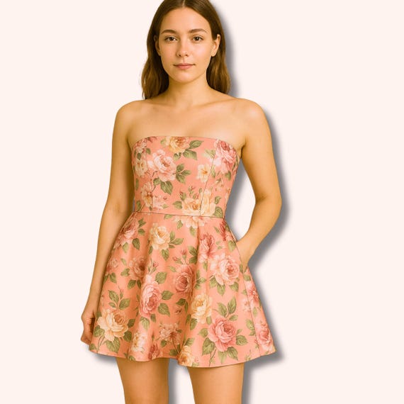Corset Dress With Pockets Pattern for Beginners, Easy Strapless Dress Pattern, Skater Dress Pdf Sewing Patterns, Prom Mini Dress Pattern - Etsy Corset Dress With Pockets Pattern for Beginners, Easy Strapless Dress Pattern, Skater Dress Pdf Sewing Patterns, Prom Mini Dress Pattern - Etsy