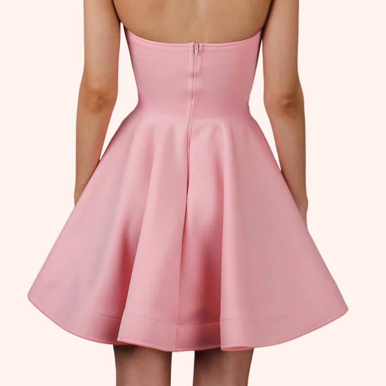 Sweetheart bustier skater dress pdf sewing pattern, corset dress pattern, skater dress pattern, easy short dress pattern, evening dress pdf