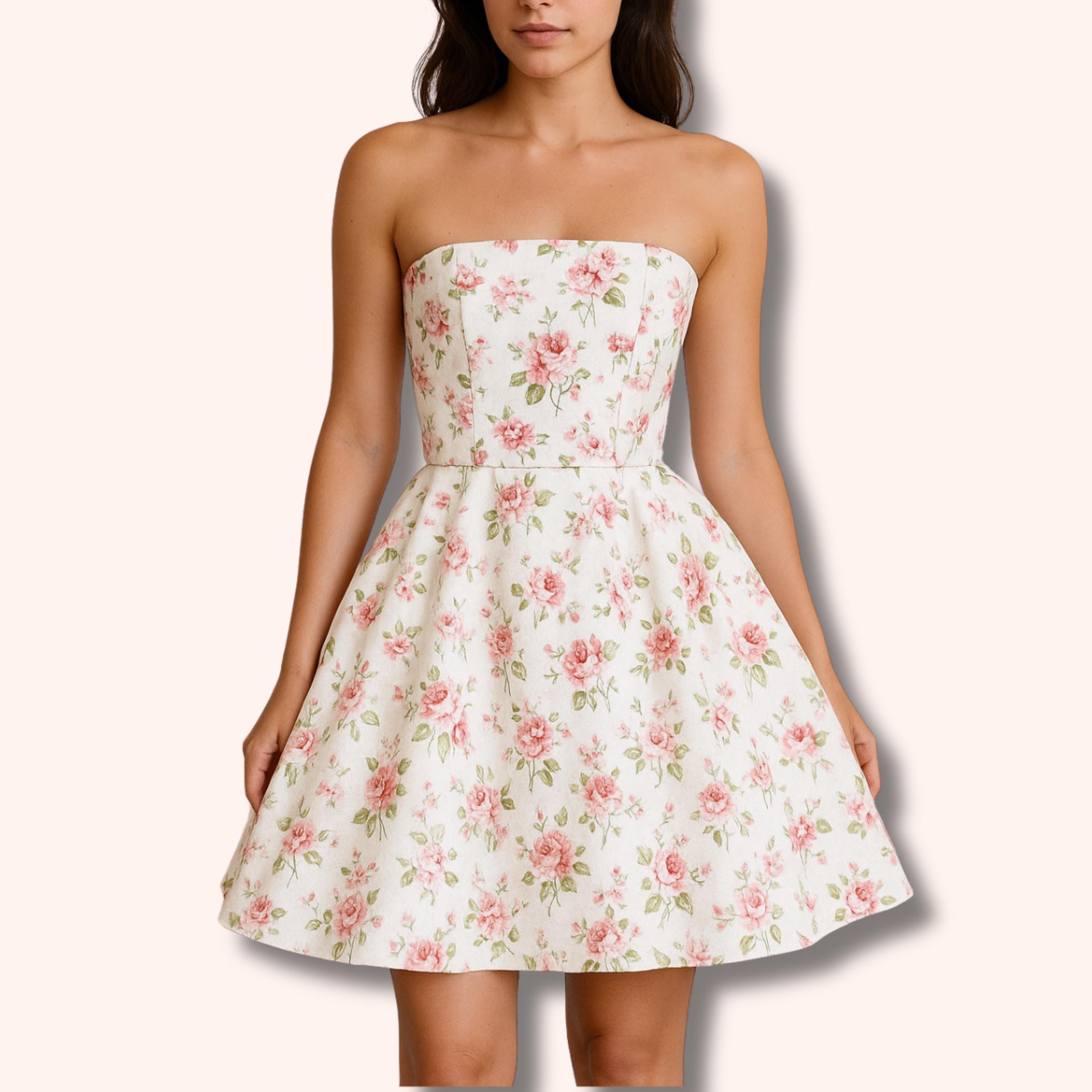strapless skater dress pattern Corset Dress Sewing Pattern