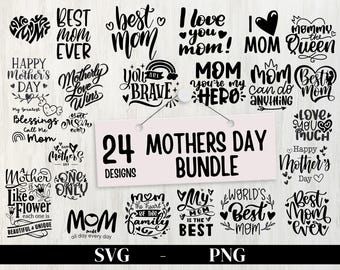 Mother&#39;s Day Svg Bundle, Mom Png Bundle, Mom Love Png, Mothers Day Gift, Mama Quotes Png, Blessed Mama Png, Mom Quotes Svg, Girl Mom Svg.