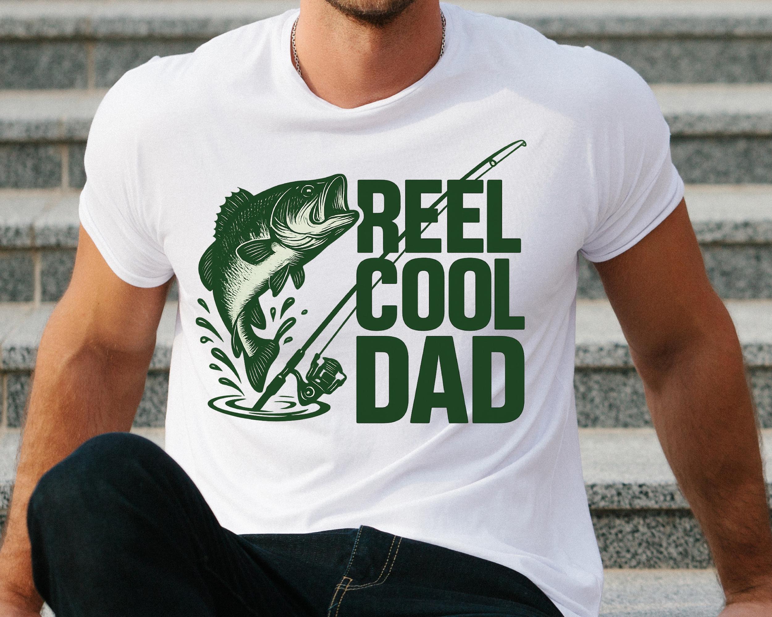 Retro Reel Cool Dad Png, Wishin' I Was Fishin' Png, Fishing Dad Shirt Design Png, Bass Fishing Png, Fathers Day Gift, Dad Birthday Gift Png