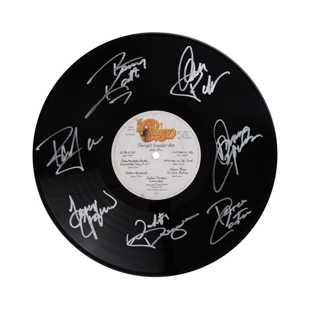 Chicago greatest hits vinyl record signed music gift limited edition