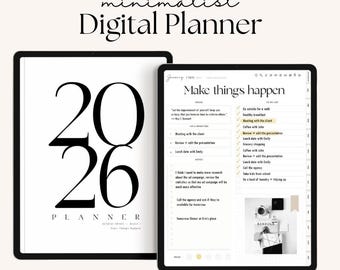 2026 Digital Planner | iPad GoodNotes PDF (Dated & Undated)