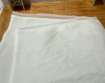 Dollhouse  twin or double white lace trim sheet 1:12 scale