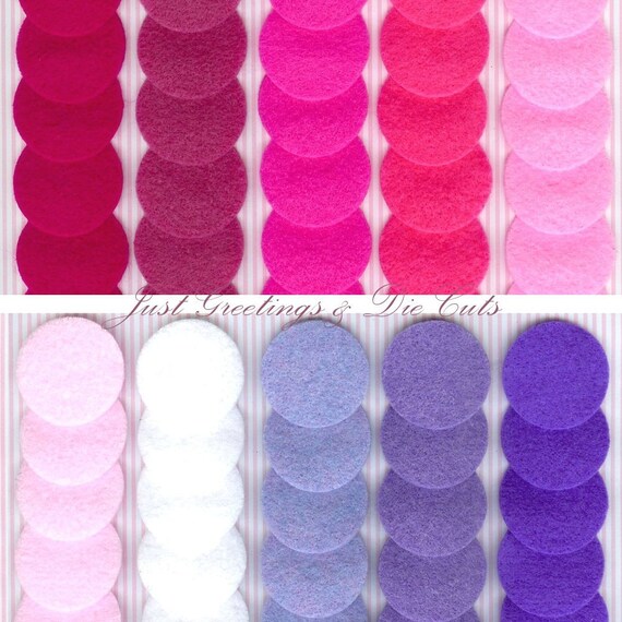 Items similar to Felt Circles Set of 30 DieCut Pieces 1.25" in