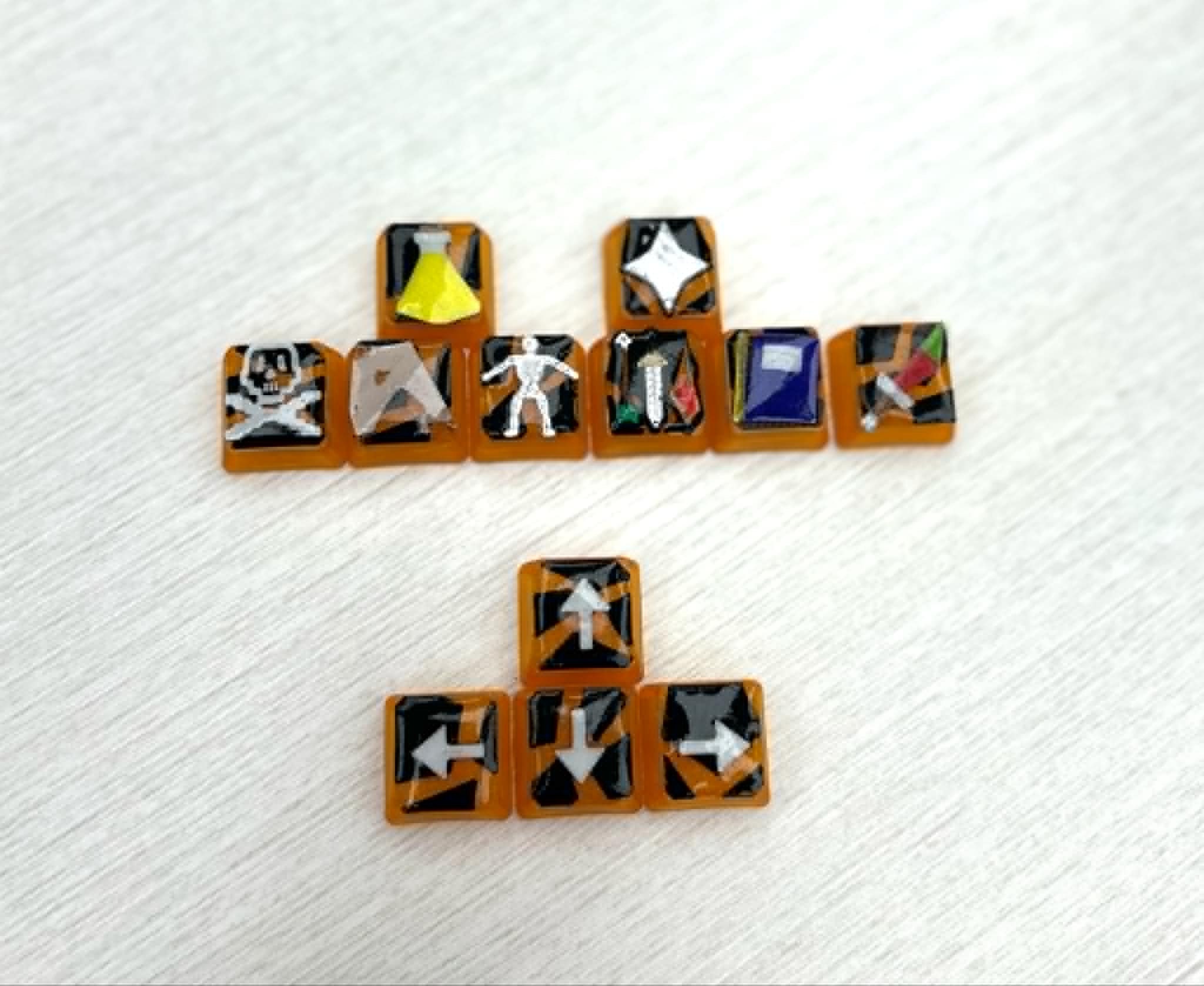 Runescape Menu Swap Keycaps (Inferno theme)