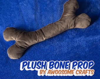Plush Brown Bone Prop: Soft Fursuit Cosplay Accessory
