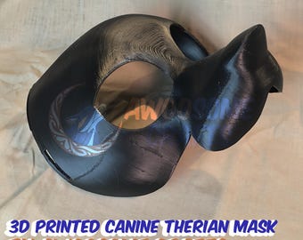 3D Printed Canine Therian Mask – PLA Fursuit Head Base